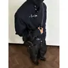 Jaqueta de lapela com fivela de aviador desgastada para homens, jaqueta curta estilo workwear vintage retrô americana para primavera e outono