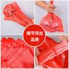 Bolsa de plástico roja sonriente para llevar comida, chaleco, bolsa de compras, bolsa de plástico para frutas, disponible en stock.
