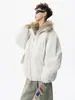 Chaqueta de Algodón con Cuello de Piel de Marca de Moda Zhaoshandiao para Hombre, Abrigo de Algodón Engrosado Estilo Americano de Invierno para Trabajo, Chaqueta Casual Cálida a Prueba de Frío para Exteriores