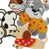 Dachshund Lindo Estilo Coreano Autoadhesivo Bordado en Tela Decoración DIY Funda de Teléfono Bordado Accesorios de Ropa Parche de Tela