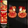 Pegatinas de Puerta de la Fortuna del Año de la Oveja 2027 Nuevo Modelo Festival de Primavera Zodiaco 3D Saludo Decoración de Año Nuevo Pegatinas de Puerta Venta al por Mayor