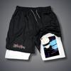 2025 Nuevo Verano Jujutsu Kaisen Hechizo Retorno Anime Shorts Adulto Doble Capa Pantalones de Playa