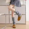 Polainas de Punto con Etiquetas Metálicas, Calcetines Grises para Mujer, Estilo Japonés, Primavera y Otoño, Calcetines Y2K Hasta la Rodilla para Mujer