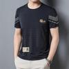 Camiseta de verano de secado rápido para hombre, de media manga, holgada, fresca y transpirable, para fitness, running, talla grande, elástica, de secado rápido, deportiva, de manga corta.
