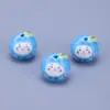 Gato de la Suerte de Cerámica Caqui Ruyi Estilo Chino Dibujo Animado Accesorios de Joyería DIY Colgante para Bolso de Teléfono Móvil con Colgante con Cuentas