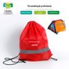 Zíper fone de ouvido orifício reflexivo feixe de feixe de esportes saco de armazenamento de viagem saco saco de cordão pode ser definido saco de cordão LOGOTIPO