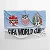 Bandera de la Copa Mundial Transfronteriza 2026 Estados Unidos, Canadá y México Bandera de la Copa Mundial Ceremonia de Apertura Bandera para Animar Personalización