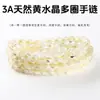 Jingde joyería cuentas de jade natural pulsera multicírculo para mujer simple jade seda dorada jade hielo pulsera joyería al por mayor