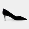 Fábrica de Origem Personalizadas Transfronteiriças Sapatos de Salto Alto Bico Fino para Mulheres com Salto Fino, Adequados para Cheongsam, Sapatos de Casamento de Tira Única
