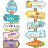 Cartel Popular Transfronterizo para Jardín de Pascua Señal Direccional de Flecha para Juego de Búsqueda del Tesoro en el Jardín de Fiesta de Pascua