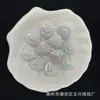 17mm UV Padrão Esculpido Dupla Face Contas Coração de Pêssego Pulseira DIY Feita à Mão Corrente de Celular Acessórios de Joia para Pendurar no Carro Lote para Transmissão ao Vivo