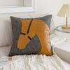 Funda de Almohada con Forma de Cabeza de Caballo Estilo Ins de Lujo Accesible Europeo y Americano Funda de Cojín Creativo para Sofá Habitación de Modelo Cojín de Hotel Cojín Lumbar para Coche