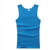 Colete Masculino Gola Quadrada Algodão Puro Verão Novo Sem Mangas Camada Interna para Obstáculos Meninos Fitness Esportes Camiseta Interna Roupa Externa