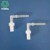 Codo de Tres Vías Roscado Jiyou M8 con Rosca Externa, Plástico PP Caucho Flexible Curva para Tubería de Agua y Aire para Tubería de Fluidos