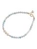 Pulsera de Perlas Aguamarina Fresca y Dulce para Mujer Elegante Novedad Nicho Lujo Ligero Verano Mejor Amiga para Mujer 2023 Nuevo Estilo