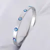 Pulseira Minimalista de Olho Grego de Aço Inoxidável de Alta Qualidade Europeia e Americana Transfronteiriça Luxuosa Não Desbota Venda Direta de Fábrica Atacado