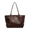Bolsa Grande Capacidade Feminina Outono/Inverno Versátil Bolsa de Ombro Único 2026 Nova Simples Bolsa para Estudante de Aula Bolsa Tote para o Trabalho
