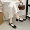 Hermosos Zapatos Planos Bajos de Primavera/Verano, Combinación Suave con Faldas en Capas, Zapatos Mary Jane Retro, 2026 Punta Redonda Talla Grande