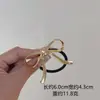 Anel de cabelo elástico de alta elasticidade moda arco de pérola de luxo corda cabeça redonda corda alta corda de cabelo de rabo de cavalo feminino liga novo estilo