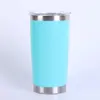 Taza de coche Amazon de 20 oz, taza térmica de acero inoxidable 304, gran capacidad, taza de hielo, pulverización de plástico, taza de coche portátil