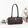 Bolsa Transfronteiriça Estilo Xiaoxiangfeng com Padrão de Losangos e Cristais, Bolsa de Ombro Pequena para Baguete, Bolsa Feminina de Grande Capacidade, Leve, Luxo, Moda, Versátil, para o Dia a Dia, Ombro Único, de Mão, Feminina