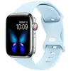 Adecuado para correa de silicona para Apple Watch, hebilla de mariposa, correa deportiva para Apple Watch de 1ª a 9ª generación, correa de muñeca para iWatch