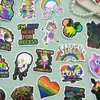 50 Adesivos Cartoon da Série Graffiti Arco-Íris, Adesivos Criativos DIY Cool e Modernos para Cadernos, Skateboards, Carros, Atacado