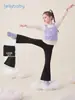 [Produto Novo Outono 2026] Calça Jerry para Bebês Meninas Calça Flare Respirável Calça Esportiva para Bebê Calça Casual Infantil