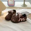 Zapatos para Niñas 2026 Otoño Nuevo Estilo Zapatos Deportivos para Niños Moda Suela Suave Princesa Aggan Zapatos de Tabla Blancos Pequeños Niños Medianos y Grandes
