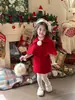 Roupa de Ano Novo Lingli, Conjunto Pequeno Estilo Chanel, Casaco de Lã para Meninas, Sobretudo de Lã para Bebê Menina, Vestido Infantil Estilo Chinês Novo