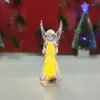 Transfronteiriço Novo Cor Quente Colorido Luminoso Anjinho Acrílico Cristal Anjo Enfeites Anjo de Natal Luz Noturna de Anjo