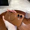 Funda Magnética de Pintura de Metal Líquido Adecuada para iPhone 17 Funda Dorada Desierto y Cubierta Protectora de Película para Lente de Apple 18Pro