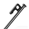 Estacas de acero al carbono para exteriores, estacas de tienda engrosadas y de alta resistencia, anclajes para postes de toldo de camping extendidos, estacas de campamento a prueba de viento
