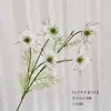 Flores Artificiales Estilo Óleo 5 Cabezas de Hierba Negra Ramas Largas Flor Falsa Arte Hogar Decoración Suave Ventana Decoración de Paisajismo Accesorios de Fotografía