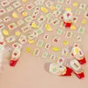 Redanco5D Em relevo Popular Desenho Animado Adesivo para Unhas Mahjong Vermelho Fortuna Estéreo Adesivo de Unha Dr1600
