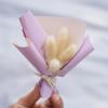 Mini ramo de gypsophila exquisito, hecho a mano, flores secas para coche, rosa eterna, regalo de bricolaje, decoración de regalo de mano