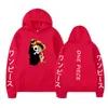 Sudadera con capucha estampada de una pieza de Comercio Exterior de Luffy para Hombres y Mujeres, Sudadera con capucha forrada de polar