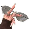 Óculos de Metal Estilo Gatinho Retro Coreano 2025 para Mulheres, Estilo de Rua Elegante, Rosto Redondo, Espelho Liso, Óculos Gatinho Sem Maquiagem