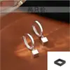 Pendientes de Aro Lisos con Pasador de Plata 925 para Mujer 2025 Nuevo Popular Diseño de Nicho Pendientes de Gama Alta Pendientes de Lujo Accesible