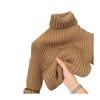 [En stock] Ropa para niños de Corea del Sur, camisa de fondo para niños, otoño invierno, nueva, suéter de color sólido para niños y niñas, cuello alto para bebés