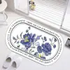Alfombra de Cachemira Sintética, Felpudo, Alfombrilla de Mesita de Noche, Felpudo Absorbente para Entrada de Baño, Felpudo para Entrada, Alfombra Pequeña, Hecho a Medida