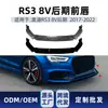 Adecuado para Audi Rs3 8V Modelo Tardío 2017-2022, Labio Frontal Dedicado de ABS, Spoiler Frontal y Kit de Carrocería para Modificación Transfronteriza