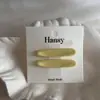 Traje de Pinzas Metálicas Dulces para Niña Pinza Ovalada para Flequillo Color Macarrón Par de Pinzas para Cabello Suelto Estilo Nuevo Accesorios para el Cabello