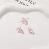 Sinos de vento de vidro flor contas soltas lírio ornamentos para penteado adesivos brincos de tarraxa diy brincos grampos de cabelo acessórios de cabelo acessórios para corrente de celular