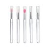Pincel de Labios de Cristal de Silicona/Pincel para Mascarilla de Labios/Cabeza de Pincel Suave de Silicona/Aplicar Lápiz Labial, Sombras de Ojos con Lentejuelas Embellecidas, 5 Colores Disponibles
