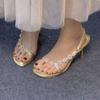 Sandálias de salto alto verão novo estilo strass tira para mulheres stiletto dourado dedo aberto estilo fada sexy com saia para mulheres