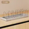 2025 Nuevo Modelo Lujo Ligero Sencillo Blanco Crudo Cocina Extensible y Ajustable Estante para Tapas de Ollas Acero Inoxidable Estante de Almacenamiento para Platos Utensilios de Cocina