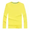 Ropa de trabajo de manga larga 50% poliéster-algodón, camisetas hechas a medida, polos, ropa de trabajo de otoño, camisetas publicitarias, bordado e impresión de logotipos