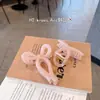 Presilha de Cabelo Elegante com Laço Grande para Mulheres, Presilha de Garra de Tubarão com Design Único para Coques no Topo da Cabeça, Acessório de Cabelo Atacado