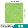 Adesivos de Parede Estéreo 3D Transfronteiriços Padrão de Tijolo Papel de Parede Autoadesivo Espuma XPE 35*38,5 Tamanho Pequeno Decorativo Autoadesivo Decoração de Parede
